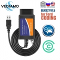 Elm327 Usb V1.5 With Hs / Ms Can Switch Forscan Obd2 Scanner Usb Adapter For Ford Coding Elmconfig Focccus Obdii Code Reader - C