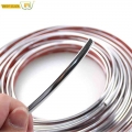 3meters/6mm Car Chrome Strips Front Rear Fog Light Cover Door Window Body Decorative Strip Trim Decoration Bumper Protector - In