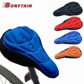 3d Mountain Bike Saddle Cover Soft Breathable Bicycle Saddle Silicone Sponge Bike Seat Cushion Bicycle Accessories - Bicycle Sad