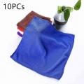 10PCS/Pack New Microfiber Car Cleaning Towels 25*25cm Automobile Motorcycle Washing Glass Household Cleaning Small Towels|Car To