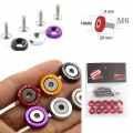 Jdm Style Fender Washers (10pcs/pack) Aluminum Washers And Bolt For Honda Civic Integra Rsx Ek Eg Dc Qrf001 - Nuts & Bolts -