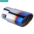 Dsycar 1 Pcs Roasted Blue Stainless Steel Car Exhaust Pipe Tail Muffler Tip Cover For Car-styling Decoration Accessories Diy New