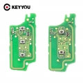 Keyyou Ask/fsk 2/3 For Peugeot 307 408 308 For Citroen C2 C3 C4 C5 Key Buttons Remote Key Electronic Circuit Board Ce0536 - Car