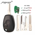 Jingyuqin 2btn Remote Key For Renault Duster Modus Clio 3 Twingo Dacia Logan Sandero Kangoo 433mhz Pcf7946 Pcf7947 Pcf7952e Chip