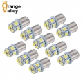 10pcs 1156 Ba15s P21w S25 3496 Car Leds Lights 8 5050 Smd Brake Lights Turn Signal Lamp Backup Light Dc 12v/24v - Signal Lamp -