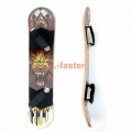 9"x 37" Mountain Skateboard Deck 10 layer Off Road Bamboo Deck Longboard Board With Foot Holder Adult Skateboard Witho