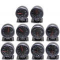 Depotuning 60mm Black Face Boost Turbo/water/oil Temp/oil Press/voltmeter/air Fuel Ratio/ Exhaust Gas Temp/tachometer Gauge Dual