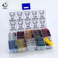 Pmfc 100pcs Medium Car Fuses 2a 3a 5a 7.5a 10a 15a 20a 25a 30a 40a + Clip Amp With Plastic Box Assortment Auto Blade Fuse Suv -