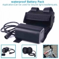 Waterproof 8.4V 6400mAh 4x18650 Rechargeable Battery Pack For LED Bicycle Lights Lithium Batteries Bicycle Accessories|Bicycle L