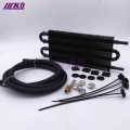 4 Row UNIVERSAL ALUMINUM REMOTE TRANSMISSION OIL COOLER/AUTO MANUAL RADIATOR CONVERTER KIT|Oil Coolers| - ebikpro.com