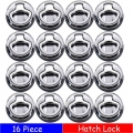 16pcs Boat Hatch Latch Steam Deck Flush Pull Latch Small Camper Closures for Marine Boat RV Camper Защелка Замок Катер Скрытая|M