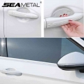 4PCS Car Door Handle Protective Films Anti Scratch Car Stickers Clear Side Sticker Scratches Invisible Door Guard Protector Film