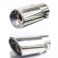 1pc Chrome Trim Modified Car Liner Pipe Stainless Steel Car Exhaust Muffler Tip Pipe Exhaust System - Mufflers - ebikpro.co