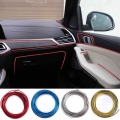 5M Car Interior Trim Strips For Alfa Romeo Giulia Stelvio Giulietta 156 159 166 Brera Car Central Control Decoration Accessories