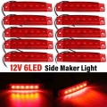 10pcs 12V Bus Trailer Truck LED Side Marker Lights Tail Lights Indicator Parking Light Signal Camper Caravan Boat Lorry Amber|Tr