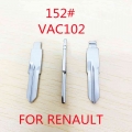 10PCS/LOT Remote Key Blade LISHI VAC102 #152 HU136 153# Blade For KD VVDI Uncut Flip RemoteFor Renault Megan Dacia Clio Duster|C