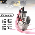 ZS Racing 21 24 26 28 30 32 33 34 35 36 38 40 42mm PWK Motorcycle Carburetor Carburador Carb For Keihin 2T 4T engine|Carburetor