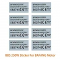 BBS 36V 250W Mid Drive Motor Sticker Electric Bicycle Conversion Kit Sticker for HUB Wheel Dirve eBike 350W 500W 750W 1000W Moto