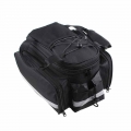 New Waterproof Cycling Bicycle bag Bike Rear Seat Trunk Bag Handbag rear bike panniers Black