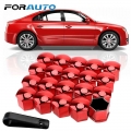 FORAUTO 20 Pieces 19mm Car Wheel Nut Caps Car Tyre Nut Bolt Auto Hub Screw Cover Anti Rust Protection Covers Caps Car Styling|Nu