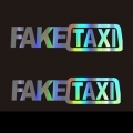 Fake Taxi Reflective Car Auto Sticker Window Van Vinyl Decal Self Adhesive Emblem Badge For Honda Toyota Vw Bmw Car Styling