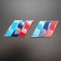 2 pcs Car Styling 3D Metal M Emblem Badge Sticker For Bmw x1 x3 x5 x6 z4 f10 f20 f30 e36 e39 e46 e60 e90 Car Accessories