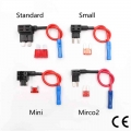 12V Fuse Holder Add a circuit TAP Adapter Micro2 Mini Small Standard ATM APM Blade Auto Fuse with Holder with 10A Blade Car Fuse