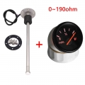 52mm Fuel Level Gauge + Fuel Level Sensor 0~190 ohm Red Backlight Digital For Car Boat Motorcycle Indicator E F Range 12 24v|Fue