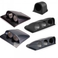 2 Inch 52mm Gauge Pod Mount Holder Racing Dash Board Dual Triple Gauge Pod Black Carbon Fiber Color Double Triple Gauge Pods - B