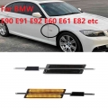 2pcs Led Amber Side Marker Lamp Turn Signal Sequential Car Blinker Light For Bmw E90 E60 E61 E82 E93 E92 E91 E81 E88with M Logo