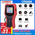 Launch X431 Cr3008 Obdii Automotive Scanner Obd2 Code Reader Diagnostic Tool Check Engine Battery Voltage Free Update Pk Kw850 -