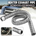 60cm 22mm Stainless Steel Air Diesel Heater Duct Exhaust Pipe Car Intake Pipe Extension Tube Cap For Eberspacher Webasto Parts -