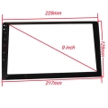 229*129*217mm Tempered Glass Protective Film Sticker For 9 Inch Car Radio Stereo Dvd Gps Touch Full Lcd Screen 229x129x217mm - I