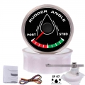 Waterproof 52mm Boat Marine Rudder Angle Indicator 0 190 ohm Rudder Angle Sensor with 8 color backlight for 12V/24V|Speedometers