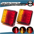 2PCS 10 LED Rear Tail Light Brake Reverse Waterproof Lamp Indicator Turn Signal Truck UTE Trailer Caravan Lorry 12V 24V|Truck Li