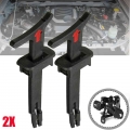 2Pc/Set Black Bonnet Hood Release Rod Lock Latch Handle Pull Catch Clip 1J0823593C 1J5 823 593 C For VW Bora MK4 Golf 1998 2006|