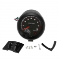 3.75" Car Universal Black Tachometer Gauge White Inter Shif t light 0 8000 RPM for Car Accessories Supplies Tool|Tachomete