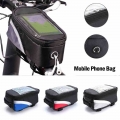 6.3 Inch Touch Screen Bicycle Bags,MTB Cycling Bike Head Tube Bag,Bicycle Handlebar Cell Mobile Phone Bag Case Holder For Bike|B