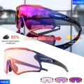 Scvcn Red Bule Photochromic Sunglasses Mtb Road Cycling Glasses Men Women Sports Running Goggles Uv400 Bike Bicycle Eyewear - Cy