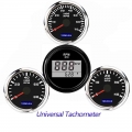 New Tachometer For Boat Motor 52mm Mini Hourmeter LCD Digital Red Backlight RPM Engine Truck Gauge 12V 24V Tacho Hour Meter|Tach