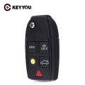 Keyyou New Replacement 5 Buttons Remote Flip Folding Key Shell For Volvo Xc70 Xc90 V50 V70 S60 S80 C30 Fob Car Key Case - Car Ke