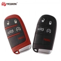 Yiqixin 4+1 5 Buttons Remote Car Key Shell Case Keyless Smart Case For Dodge Dart Charger Challenger For Chrysler 300 For Jeep -