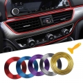 5m Car Dashboard Door Edge Insert Trim Styling Interior Decorative Moulding Universal Auto Accessories Insert Strip With Scraper