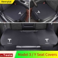 Car Seat Cover Set Tesla Model 3 Y 2022 Seat Covers Front and Rear Seat Cushion Set Car Seat Covers Interior Auto Accessories| |