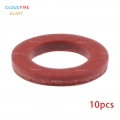 CloudFireGlory 90430 08020 00 90430 08003 10Pcs Lower Unit Oil Drain Screw Gasket Red Plastic For Yamaha 1984 |Oil Pan Gaskets|