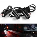 2 Pcs Motorcycle Angel Wings LED Projection Lamp Body Door Shadow Laser Welcome Lights Auto Taillights Auto Decorative Light|Dec