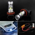 2pcs Canbus White H8 H11 Led Fog Light Bulb Car Drl Lamp For Audi A3 8p 8v A4 B6 B8 B5 A6 C6 C5 80 B7 A5 100 A7 A8 Q5 Q7 Tt S6 -