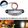 2pcs 12v 24v 4 Leds Led Car Truck Number License Plate Light Rear Lamp Tail Light For Trailer Boat Rv E1b4|Truck Light System|