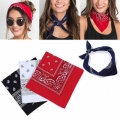 2020 Rock Cool Girls Hair Accessories Bandana Square Scarf Female Bandanas Headwear Fashion Women Hair Tie Band Head Scarf| |