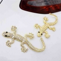 3d Mosaic Lmitation Diamond Lizard Gecko Car Sticker Decoration Badge Emblem Car-styling Creative Auto Sticker Accessories